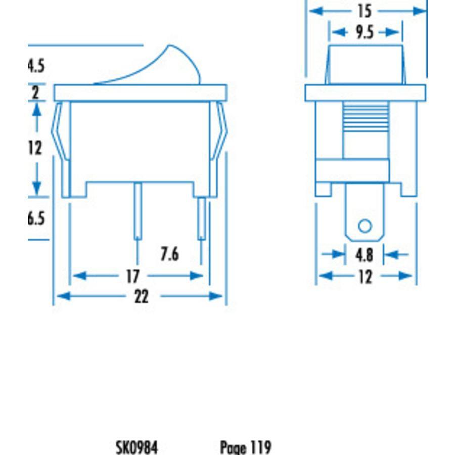 Replacement ON/OFF Switch for Switch Hoses - AstroVac Ducted Vacuum Warehouse