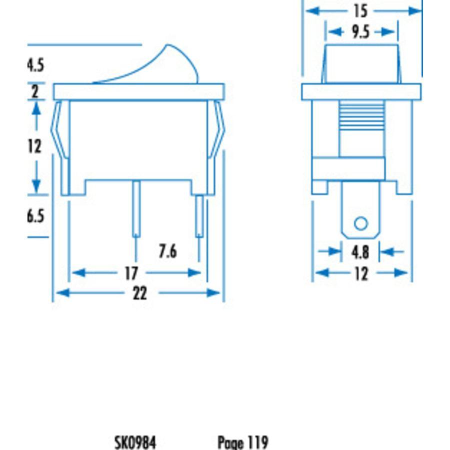 Replacement ON/OFF Switch for Switch Hoses - AstroVac Ducted Vacuum Warehouse