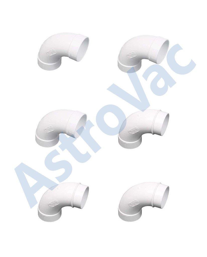 Sweep Elbow Mixed Pack - AstroVac Ducted Vacuum Warehouse